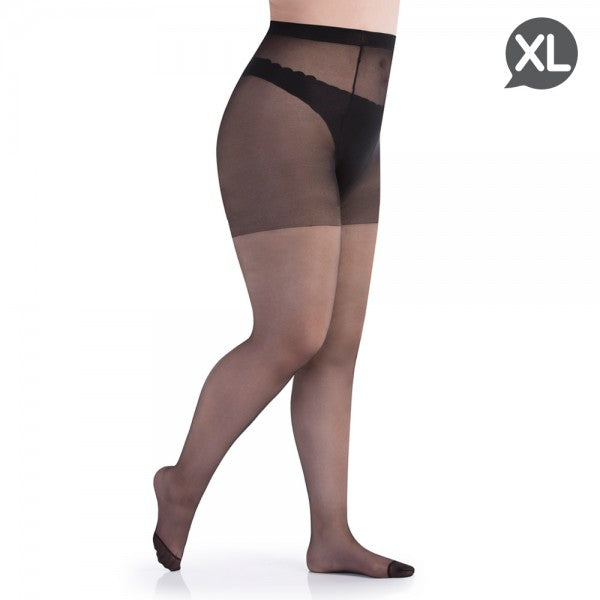 XL Pantimedias Maxi - Talla Extra Grande negro